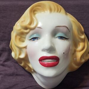 Vintage Style Ceramic Face Wall Art